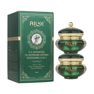 AILKE Retinol Brightening, Anti Wrinkles Cream, For Black, Dark, Brown, Caramel Skin, Lighten Skin Tone, Whitening Face Care Set