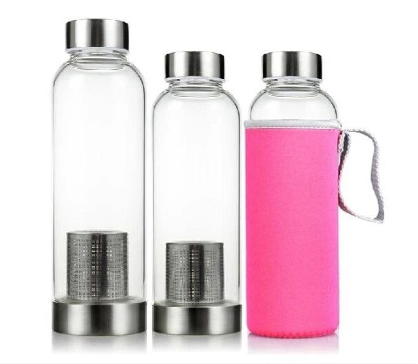 420/550ML My Sport Portable Real Borosilicate Glass Cup Water Bottle filter Tea Travel Mug With Handle Bottle Infuser - Image 5