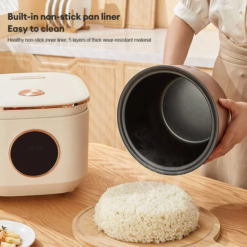 Smart Mini Rice Cooker 5L Multifunction Cooker 2-3 People Portable Electric Cooker Nonstick Pot for Kitchen Home cooking Machine - Image 5
