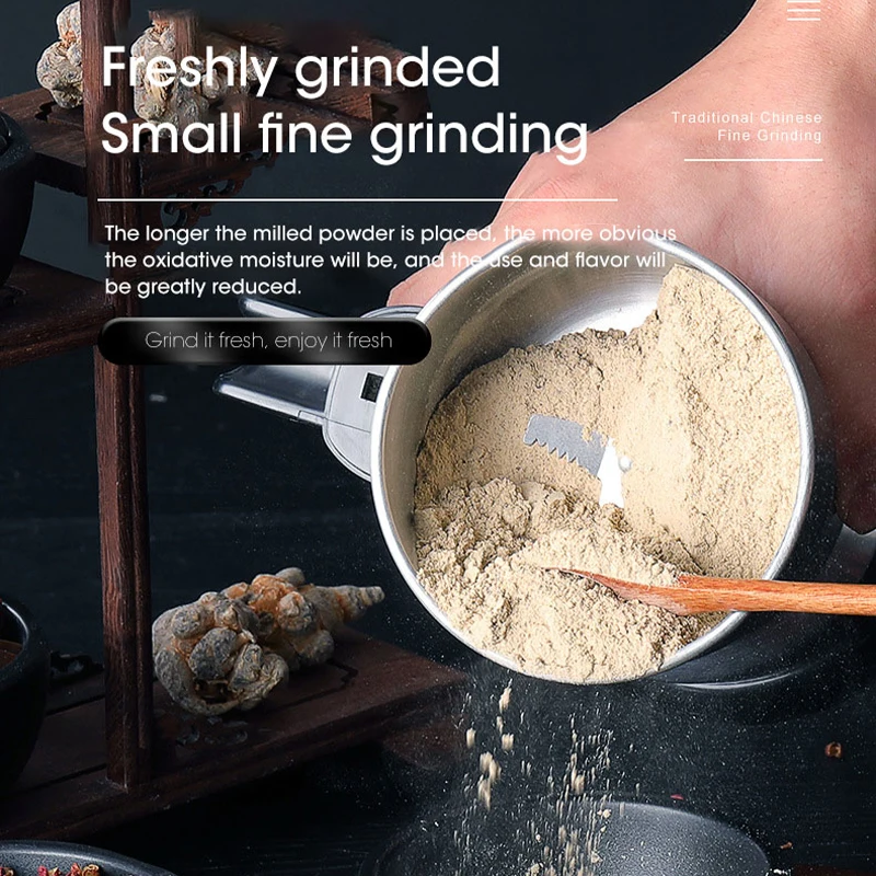 400W Kitchen Cereal Nuts Beans Spices Grains Grinder Machine Electric Coffee Grinder Multifunctional Home Coffee Grinder 220V - Image 3