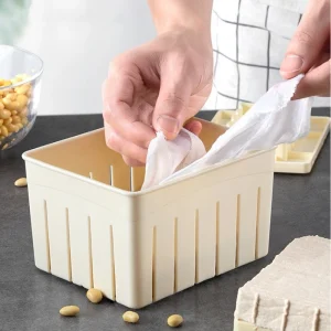 Kitchen Cooking Tool Set DIY Plastic Tofu Press Mould Homemade Tofu Mold Soybean Curd Tofu Making Mold With Cheese Cloth