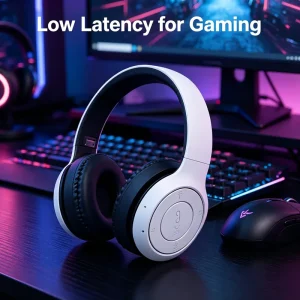 High Fidelity Bluetooth Wireless Headset, Clear Stereo Sound Over Ear Headphones with Built-in HD Mic, Stable Connection