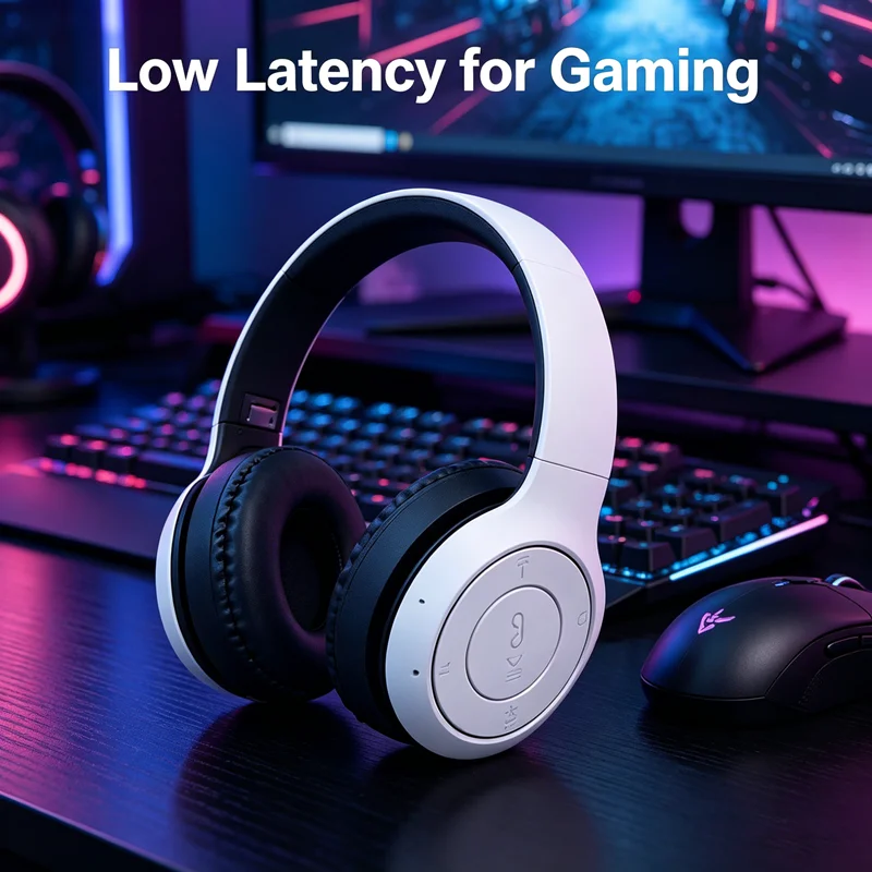 High Fidelity Bluetooth Wireless Headset, Clear Stereo Sound Over Ear Headphones with Built-in HD Mic, Stable Connection