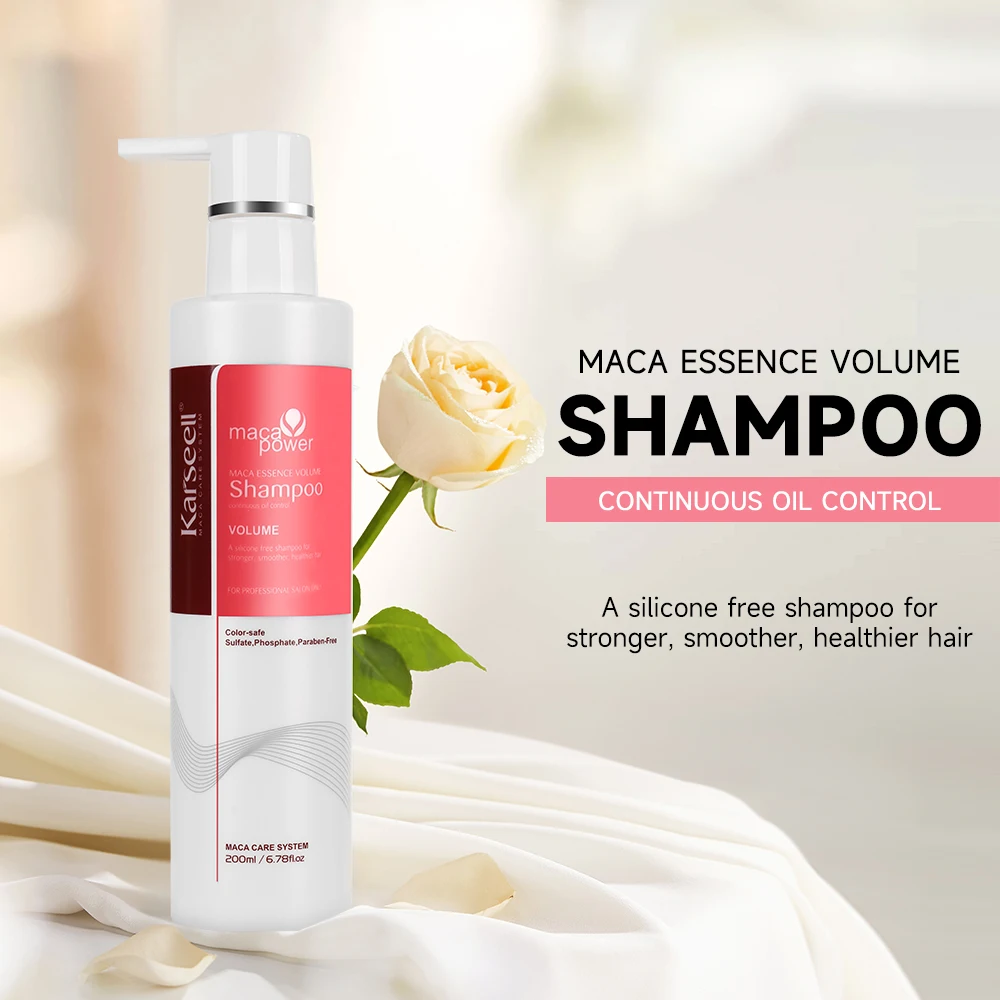 Original Karseell Volume Shampoo and Conditioner Argan Oil Moisturizing Smooth Leave in Cream Curl Defining Cream Hair Care Set - Image 3