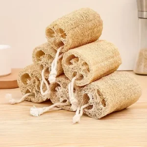 Natural Egyptian Loofah Exfoliating Body Scrubber, Egyptian Shower Loofah Sponge Body Scrubber for Women and Men for Body