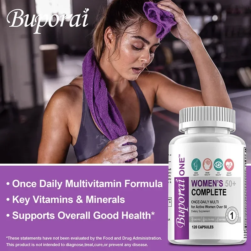 Women’s 50+ Complete Multivitamin - Supports Bone, Eye, Memory, Brain and Skin Health, Antioxidant, Promotes Metabolism - Image 4