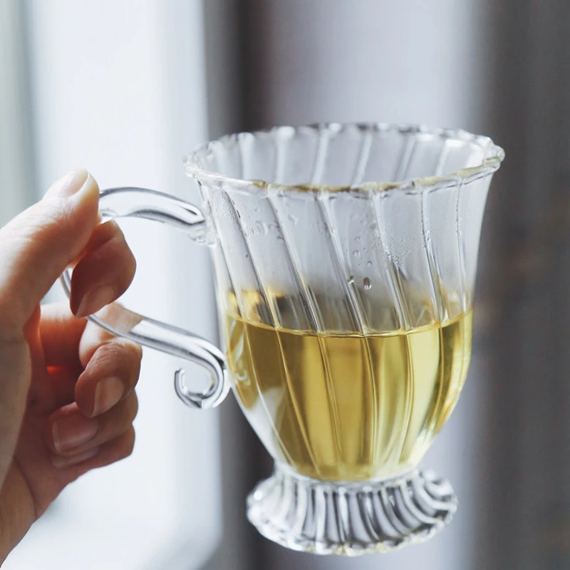 Heat Resistant Glass Retro British Glass Tea Set Teapot Cup Afternoon Fruit Coffee Cup Drinking Water Bottle Drinkware - Image 4