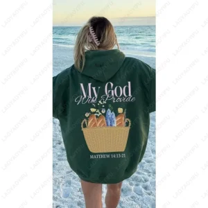 Matthew 14 Trendy Christian Hoodie for Women Men Bible Verse Sweatshirt Aesthetic Faith Based Boho Style Harajuku Pullover Gifts