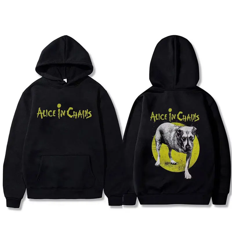 Hot Sale Rock Band Alice in Chains Graphic Hoodie Men Women Retro Gothic Punk Sweatshirt Male Fashion Oversized Pullover Hoodies - Image 2