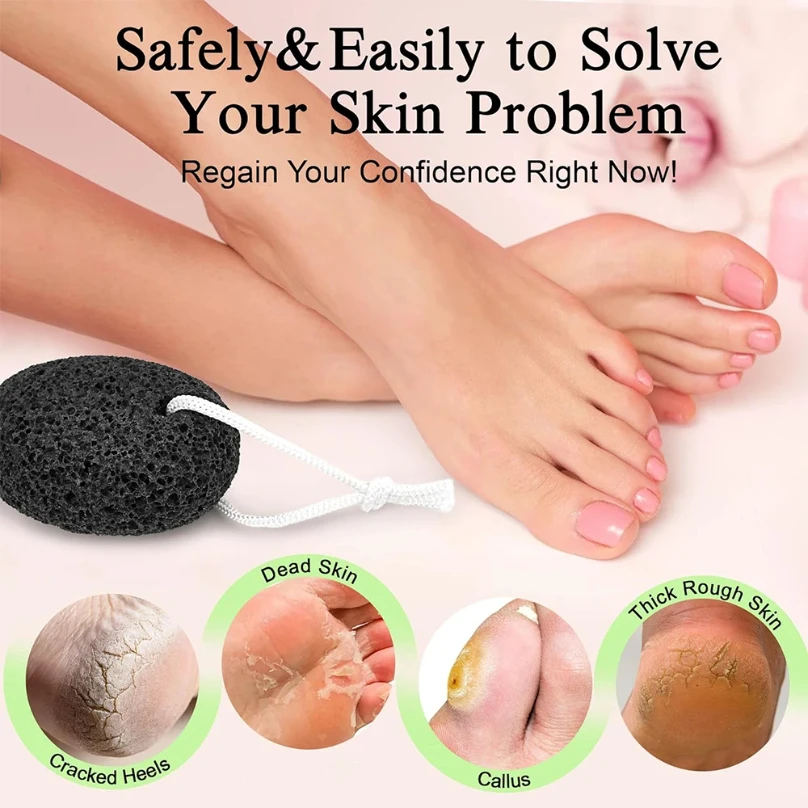 Natural Lava Pumice Stone Callus Remover for Feet Heels and Palm Clean Scruber Hard Skin Callus Remover Scrub Pumice Tool - Image 5