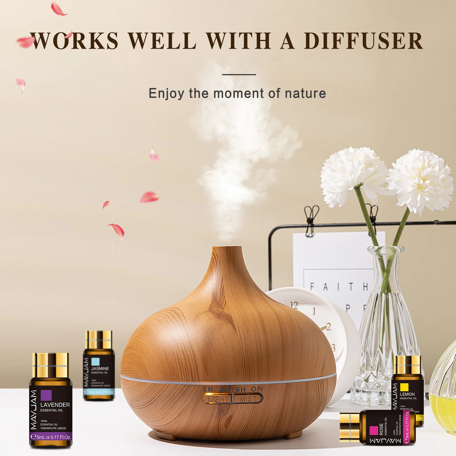 MAYJAM 35 Bottles Essential Oils Set For Humidifier Lavender Eucalyptus Vanilla Oregano Neroli Aroma Oil DIY Making Candle - Image 3