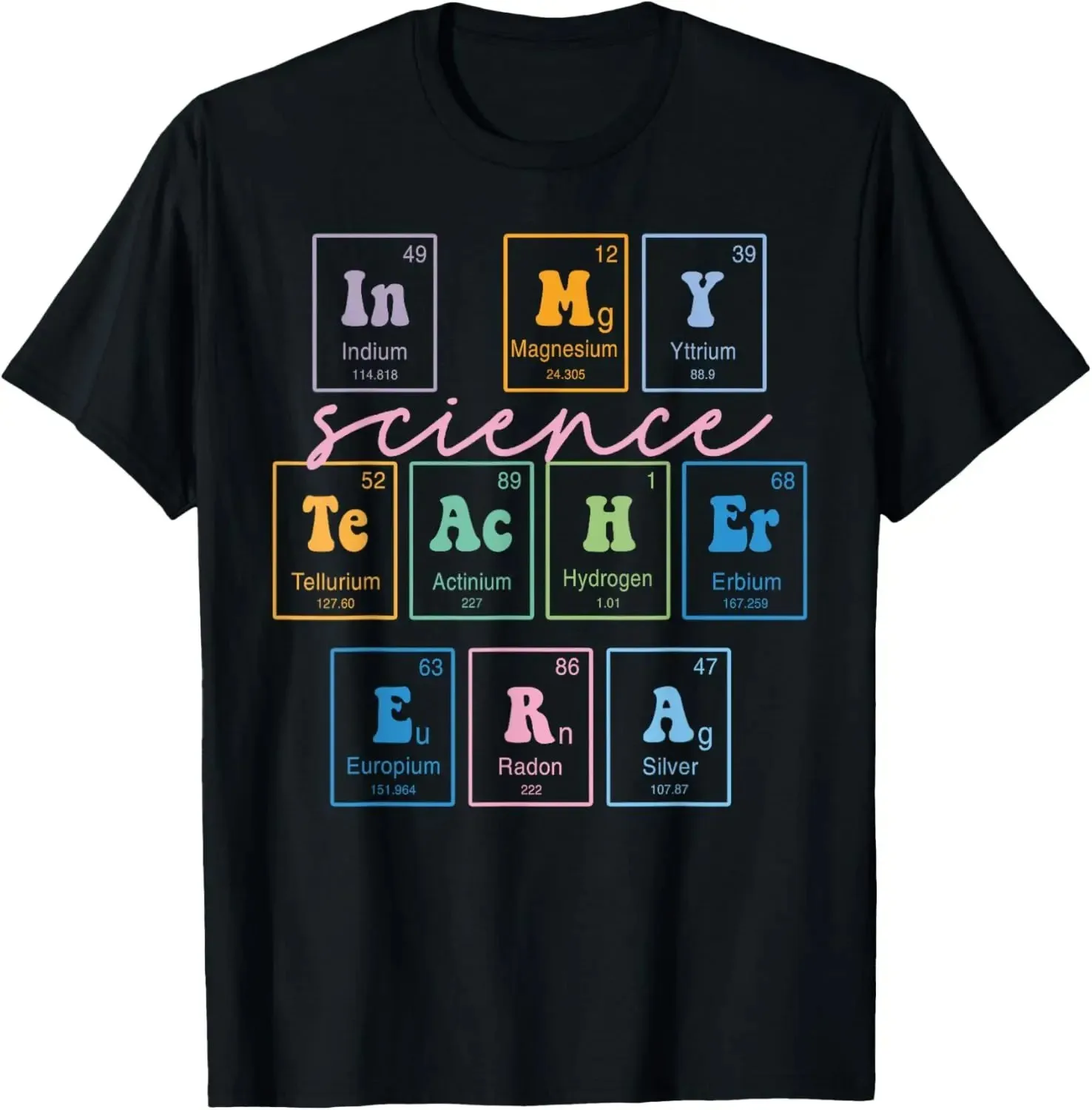 Funny Gift Science Teacher Chemistry Biology Physics Teacher Student T-Shirt Men Clothing Custom Printed Streetwear Harajuku - Image 4