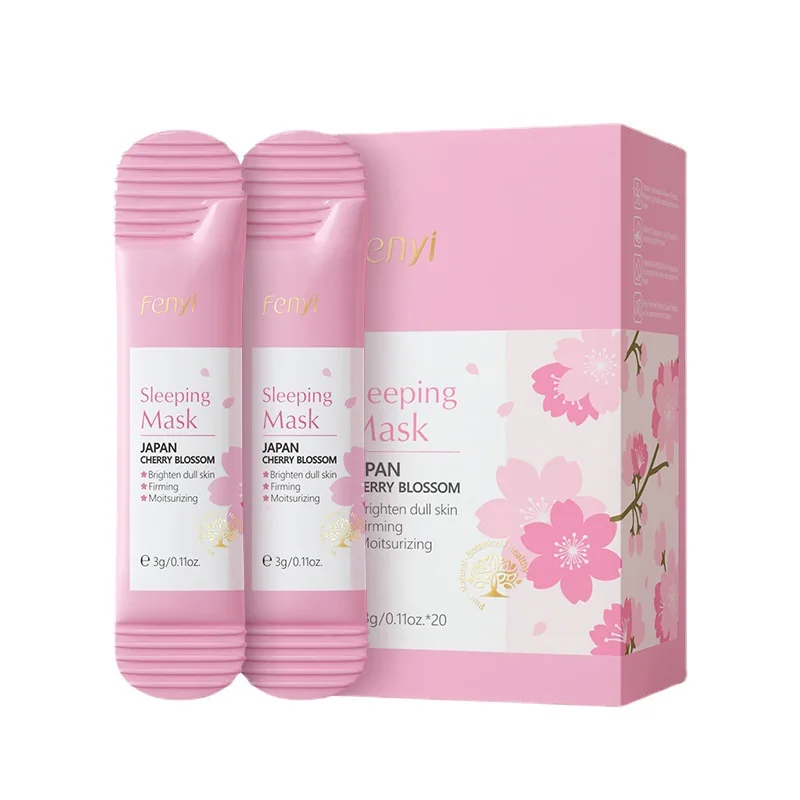 10pcs Sakura Sleeping Mask Moisturizing Reduce Wrinkle Nourishing Brightening Portable Disposable Face Mask Facial Care - Image 3