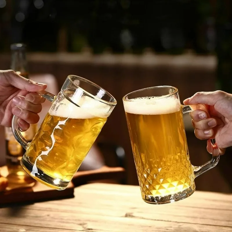 Craft Beer Cup Large Capacity Glass Draft Beer Cups Cold Drink Cup Personality Draft Beer Glasses Cups Party Bar Accessories - Image 3