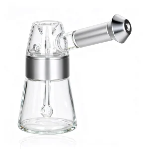 New Aluminum Alloy Glass Portable Smoking Pipe Shisha Hookah Dry Burning Herb Tobacco for Gifts