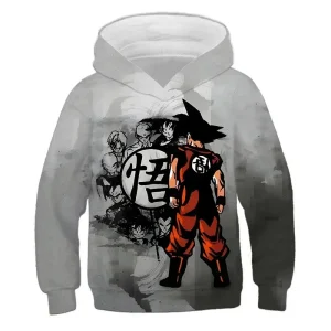 2025 Autumn Cool Dragon Ball Z Kids Boys Sweatshirts Children Casual Boy Hoodies Pullover Anime Dragon Ball Hoodie Hooded Coats
