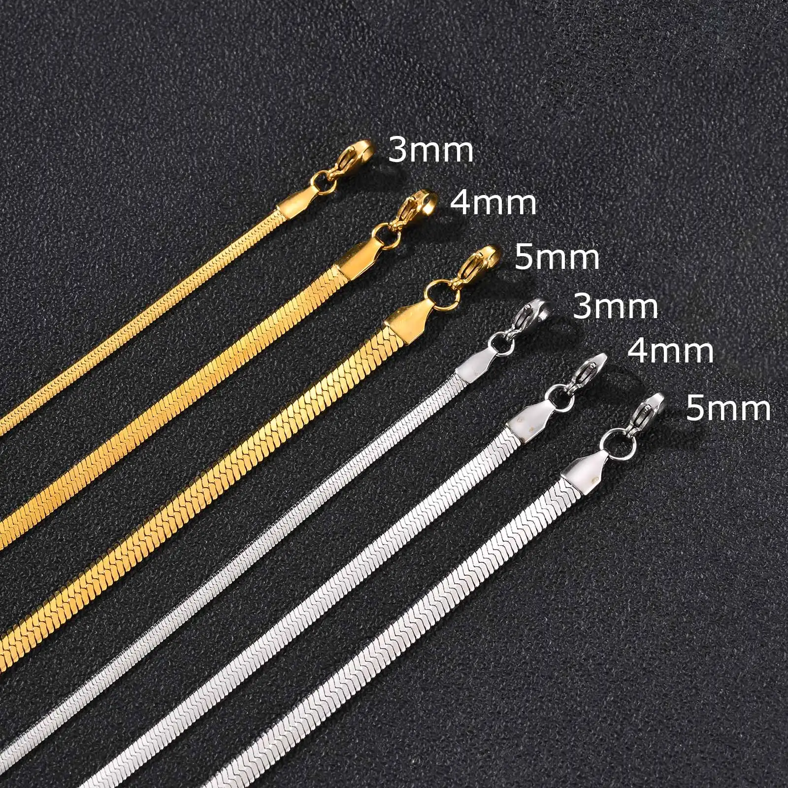 Vnox Geometric Square Natural Stone Pendant Necklace for Men, Gold Silver Color Stainless Steel Blade Chain, Trendy Jewelry Gift - Image 5