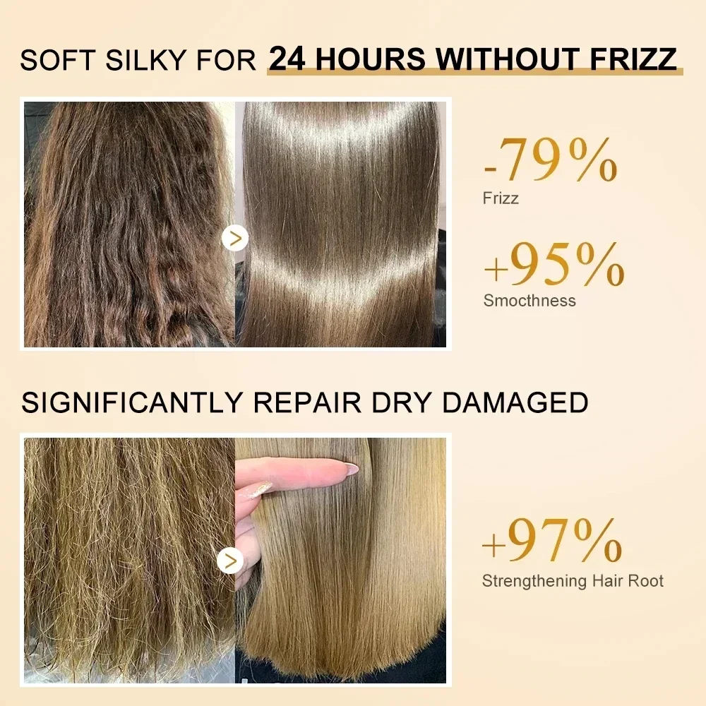 Collagen Hair Mask Deeply Moisturize Hair Repair Dry Frizzy Damaged Magical Soften Straighten Smooth Keratin Conditioner - Image 3