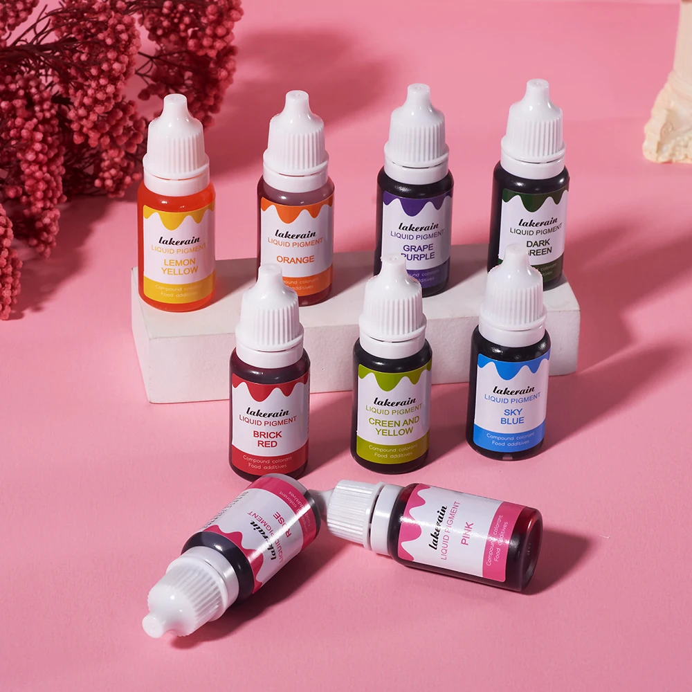 Liquid Pigment Diy Homemade Lipstick Dyes Making Coloring Safe Colorants for DIY Lip Gloss Candle Soap Making Water Oil Dual Use - Image 4