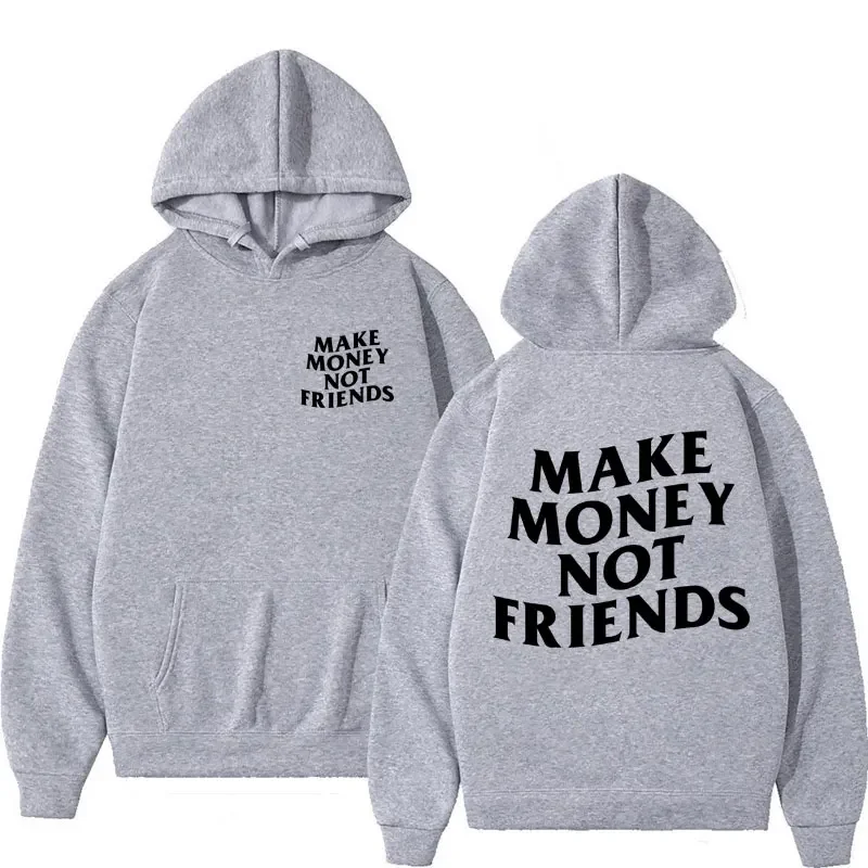 Funny Need Money Letter Print Hoodie Fashion Design Men's Women's Sweatshirt Fleece Oversized Couples Casual Streetwear Hoodies - Image 3