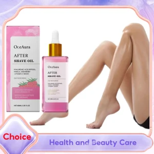 Strawberry After Shave Oil Soothing Sensitive Skin Prevent Ingrown Hair Dryness Hydrate Post Shave Treatment Nourishing Body Oil