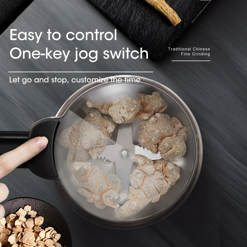 400W Kitchen Cereal Nuts Beans Spices Grains Grinder Machine Electric Coffee Grinder Multifunctional Home Coffee Grinder 220V - Image 4