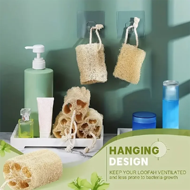 Natural Egyptian Loofah Exfoliating Body Scrubber, Egyptian Shower Loofah Sponge Body Scrubber for Women and Men for Body - Image 4