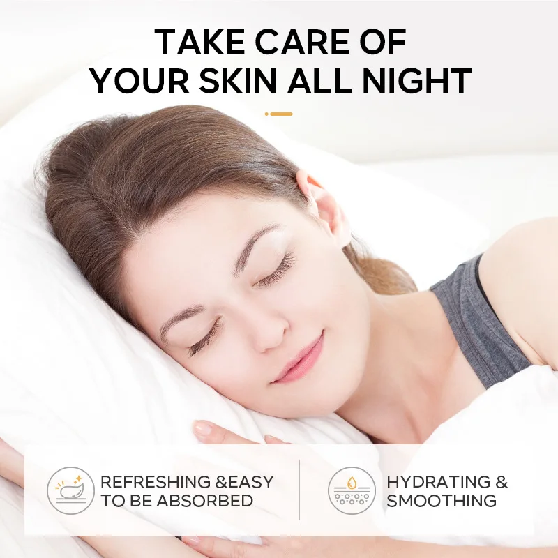 100 pcs LAIKOU Moisturizing Sleeping Mask Sakura Snail Seaweed Centella Face Mask Tendering & Nourishing Oil-control Skin Care - Image 2