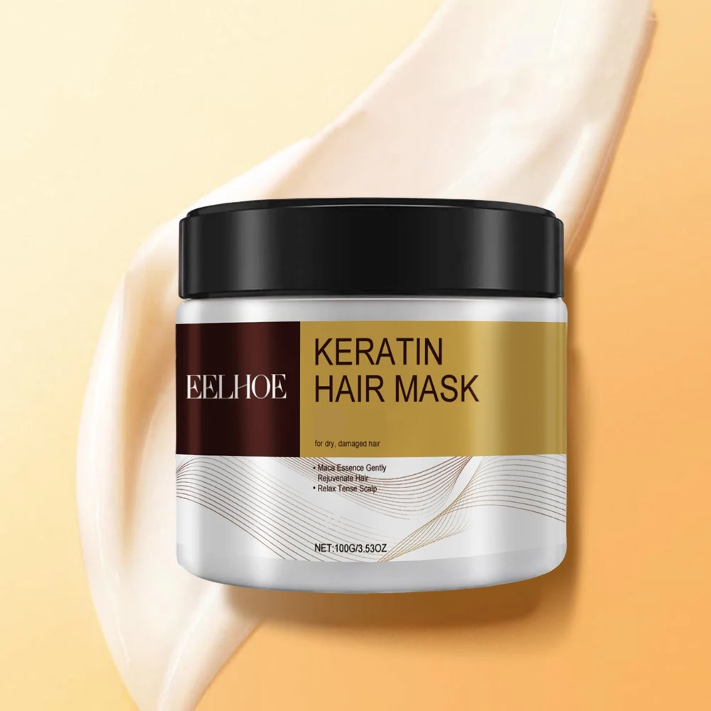Collagen Hair Mask Deeply Moisturize Hair Repair Dry Frizzy Damaged Magical Soften Straighten Smooth Keratin Conditioner - Image 5
