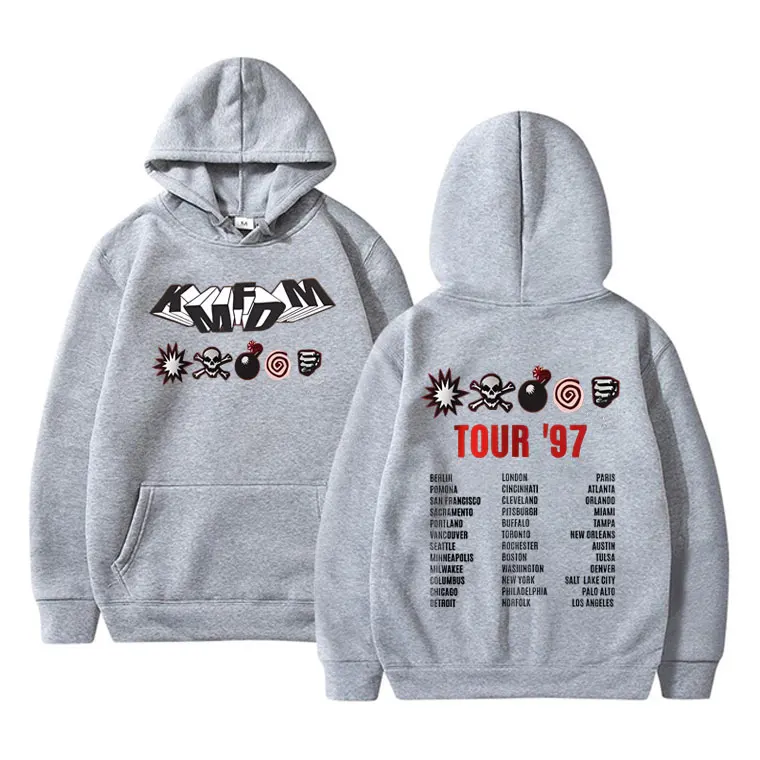 Rock Band Kmfdm Tour 97 Graphic Hoodie Men Women's Vintage Gothic Punk Pullover Hoodies Unsiex Casual Fleece Cotton Sweatshirt - Image 5