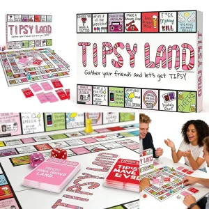 Party Gift of Tipsy*# Land Board Games Fun Drinking Games for Friends - Fun Challenges Drinking Games Party Nights